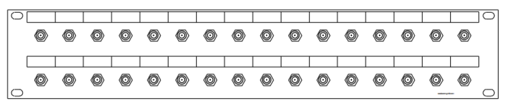 F-32-fach Patchpanel-2HE