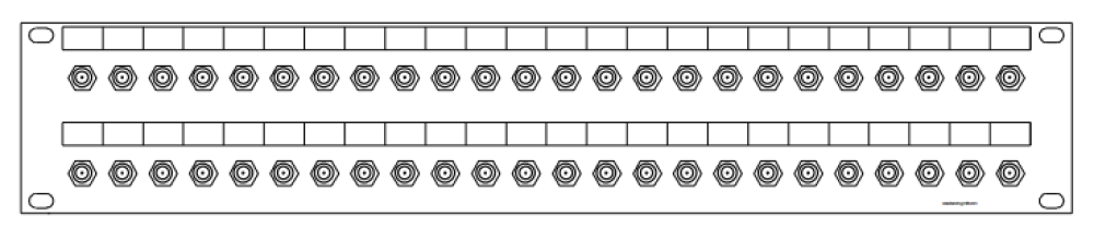 F-48-fach Patchpanel-2HE
