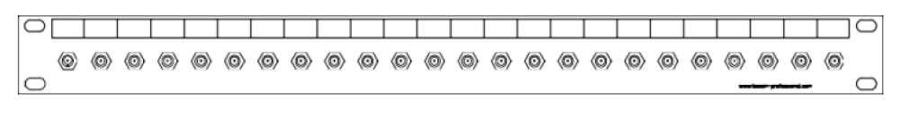 SMA-24-fach Patchpanel-1HE