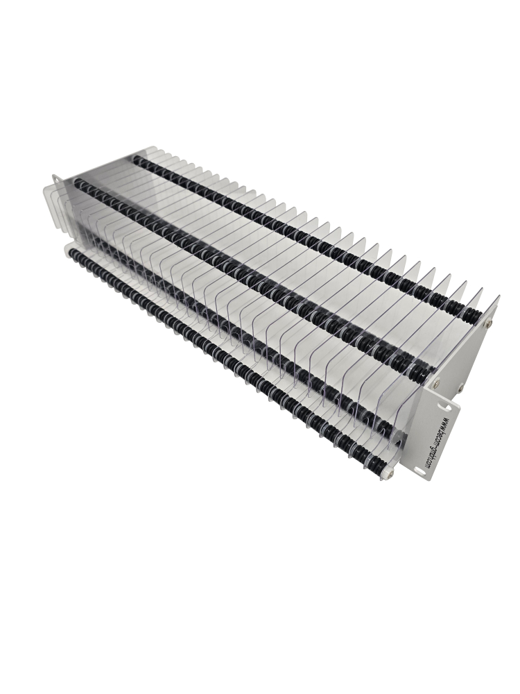 Becom - 2U Fiber Cable Management| 31 Vertical Slots for Duplex Cables