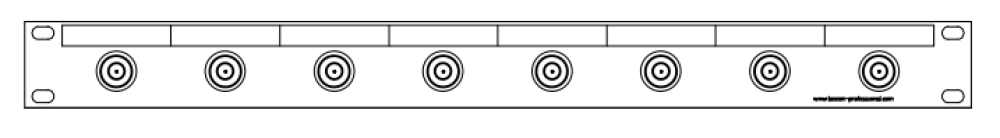 N-8-way Patchpanel-1HU