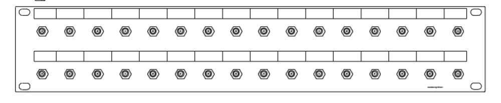 SMA-32-fach Patchpanel-2HE