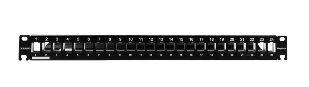 panneau de brassage Keystone 24 ports 19" 1U