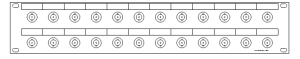 BNC-24-fach Patchpanel-2HE