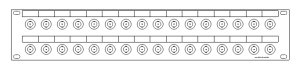 BNC-32-fach Patchpanel-2HE