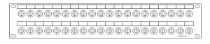 BNC-40-fach Patchpanel-2HE