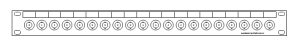 BNC-20-fach Patchpanel-1HE
