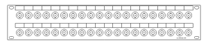 BNC-40-fach Patchpanel-2HE