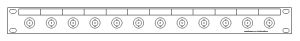 BNC-12-fach Patchpanel-1HE