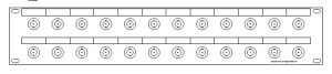 BNC-24-fach Patchpanel-2HE