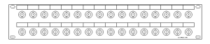 BNC-32-fach Patchpanel-2HE
