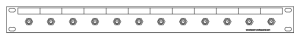 F-12-fach Patchpanel-1HE