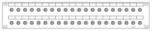 F-40-fach Patchpanel-2HE