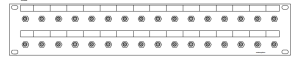 SMA-32-fach Patchpanel-2HE