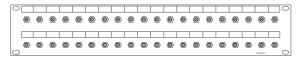 SMA-40-fach Patchpanel-2HE