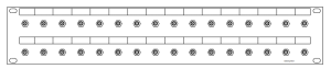 SMA-32-fach Patchpanel-2HE