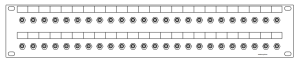 SMA-48-fach Patchpanel-2HE